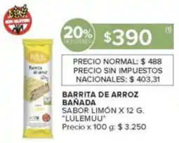 Carrefour Lulemuu barrita de arroz bañada oferta