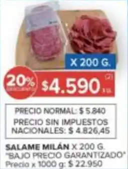 Carrefour Salame Milan oferta