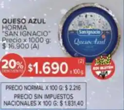 Carrefour San Ignacio queso azul oferta