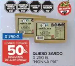 Carrefour Nonna Pia queso sardo oferta