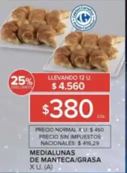 Carrefour Medialunas de manteca/grasa oferta