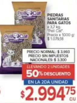 Carrefour Pell cat piedras sanitarias para gatos oferta