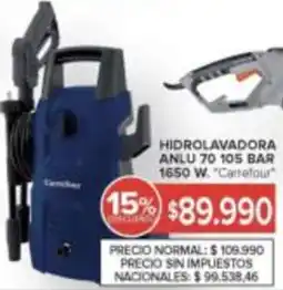 Carrefour Carrefour hidrolavadora anlu 70 105 bar oferta