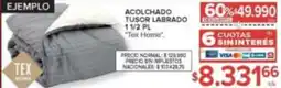 Carrefour Tex home acolchado tusor labrado oferta