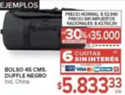 Carrefour Bolso duffle negro oferta