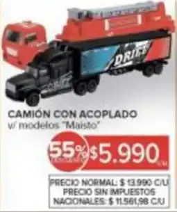 Carrefour Maisto camión con acoplado w/modelos oferta