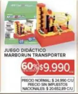 Carrefour Juego didáctico margorun transporter oferta