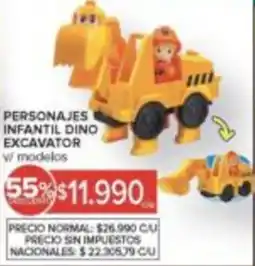 Carrefour Personajes infantil dino excavator w modelos oferta