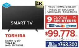 Carrefour Toshiba smart tv 55" oferta