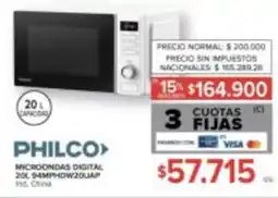 Carrefour Philco microondas digital oferta