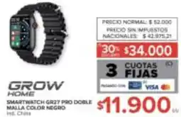 Carrefour Grow home smartwatch gr27 pro doble malla color negro oferta