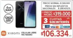 Carrefour Xiaomi celular libre 14c negro oferta