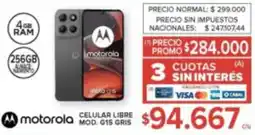 Carrefour Motorola celular libre oferta