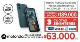 Carrefour Motorola celular libre oferta