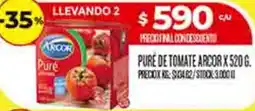 Supermercados DIA Arcor pure de tomate oferta