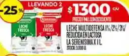 Supermercados DIA La serenisima leche multidefensa in/24/34 reducida en lactosa oferta