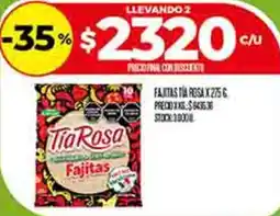 Supermercados DIA Tia Rosa Fajitas oferta