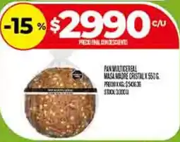 Supermercados DIA Pan multicereal oferta