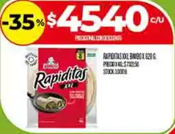 Supermercados DIA Rapiditas XXL oferta