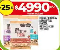 Supermercados DIA Dio Nutri Mix oferta