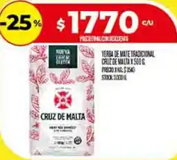 Supermercados DIA Cruz de Malta yerba de mate oferta