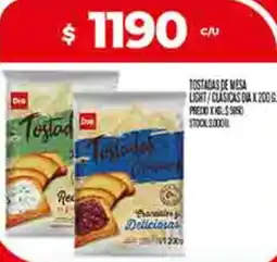 Supermercados DIA Tostadas de mesa oferta