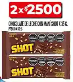 Supermercados DIA Shot chocolate de leche con mani oferta