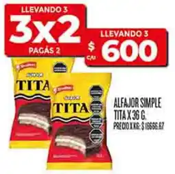 Supermercados DIA Tita alfajor simple oferta