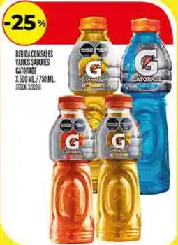 Supermercados DIA Gatorade oferta