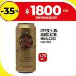 Supermercados DIA Miller cerveza oferta