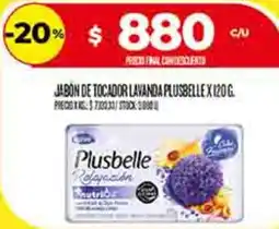 Supermercados DIA Plusbelle jabon de tocador lavanda oferta
