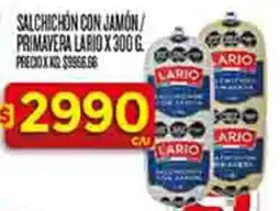 Supermercados DIA Lario salsichon con jamon oferta