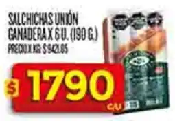 Supermercados DIA Ganadera salsichas union oferta