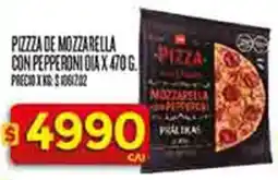 Supermercados DIA Dia pizza de mozzarella con pepperoni oferta