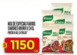 Supermercados DIA Knorr mix de especias oferta