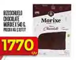 Supermercados DIA Morixe bizcochuelo chocolate oferta