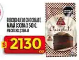 Supermercados DIA Mama cocina bizcochuelo chocolate oferta