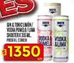 Supermercados DIA Shooter X vodka/gin&tonic oferta