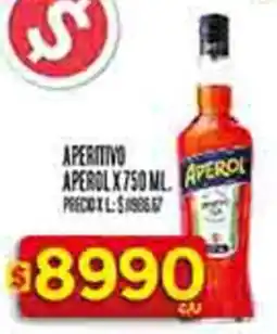 Supermercados DIA Aperol aperitivo oferta