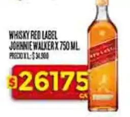 Supermercados DIA Johnnie Walker whisky red label oferta