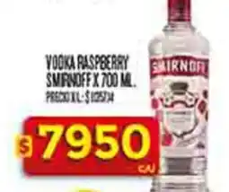 Supermercados DIA Smirnoff vodka raspberry oferta