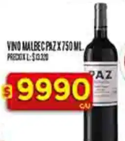 Supermercados DIA Paz vino malbec oferta
