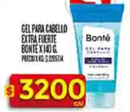 Supermercados DIA Bonté gel para cabello extra fuerte oferta