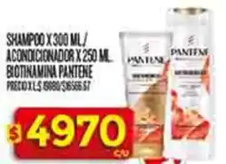 Supermercados DIA Pantene shampoo/acondicionador oferta