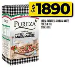 Supermercados DIA Pureza harina para pizza con masa madre oferta