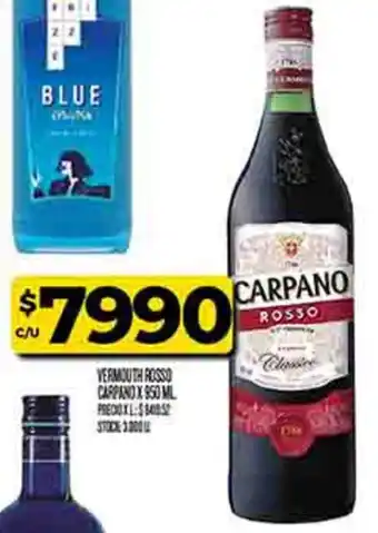 Supermercados DIA CARPANO vermouth rosso oferta