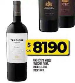 Supermercados DIA Trapiche vino oferta