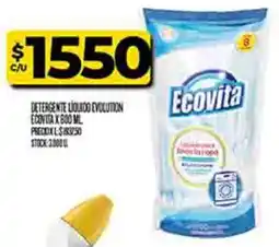 Supermercados DIA Ecovita detergente liquido oferta