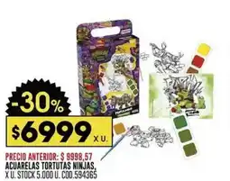 Coto Acuarelas tortutas ninjas oferta