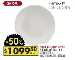 Coto Home Design Plato playo opal oferta